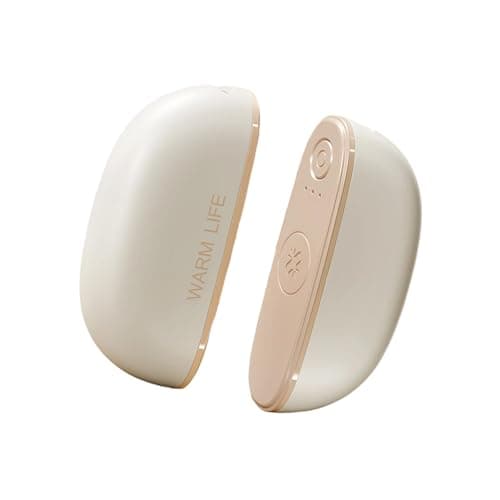 USB Rechargeable Hand Warmers for Indoor, Beige — view 4