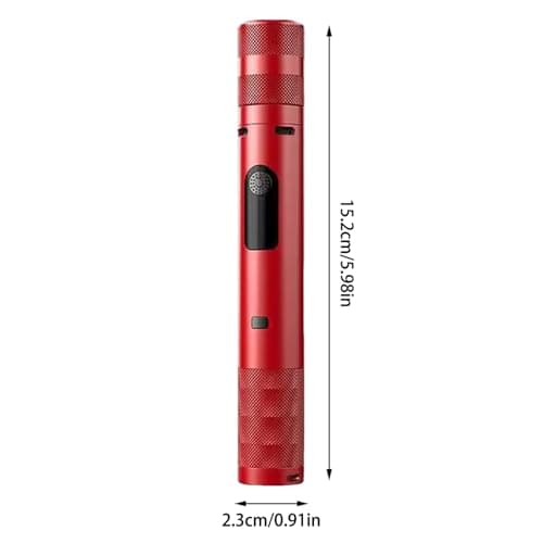 2026 High Intensity Rechargeable Stun Flashlight with LED for Outdoor Emergency Camping and Travel Use (Black, One Size) — view 6