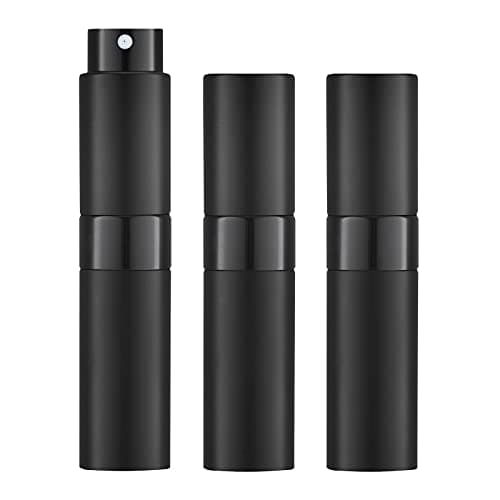 Toureal Travel Perfume Atomiser Refillable, 8ml Spray Bottle, 3Pcs