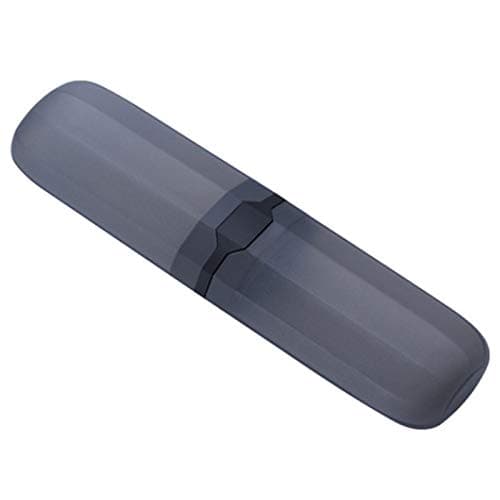 AVIDYA Travel Toothbrush Case Stretchable Toothpaste Holder Container Anti Bacterial Adjustable Box Black