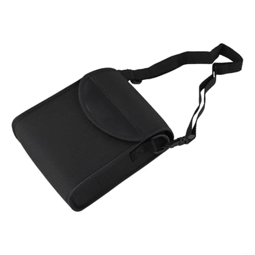 Black Roof Binocular Case for 42mm Objective Lens, Compact Storage Bag with Water-Resistant 1680D Fabric, Lightweight Carrying Pouch for Binoculars and Cameras — view 2