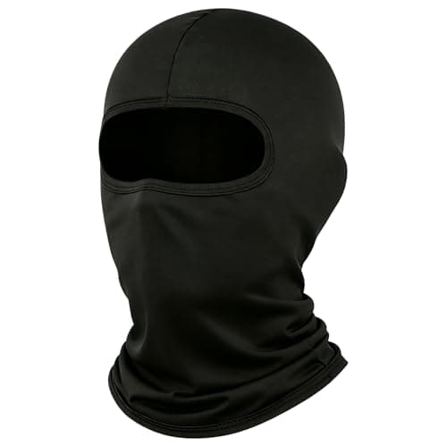 LONGKING Balaclava Ski Face Mask for Men– Skiing, Snowboarding, Motorcycle, UV Protection & Wind Protection Black