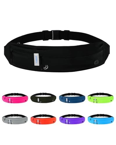 Waterfly Running Belt Bum Bag: Runner Marathon Jogging Men Women