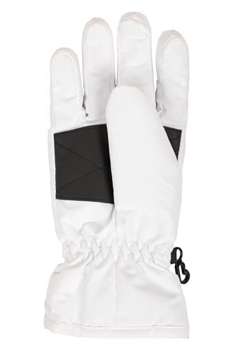 Mountain Warehouse Womens Ski Gloves - Snowproof, Textured Palm, Fleece Lined Warm Glove - For Skiing, Snowboarding & Outdoors White M — view 4