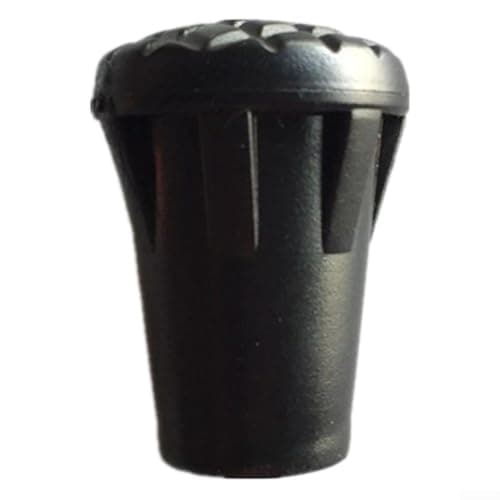 Honseadek Trekking Pole Rubber Tips 10 Pack Black Plastic Foot Covers — view 5