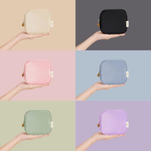 Small Makeup Bag for Handbag Vegan Leather Mini Makeup Pouch for Women — view 6