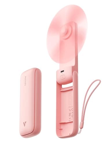 Aecooly Slim Handheld Fan,Thin Portable Fan,USB Rechargeable