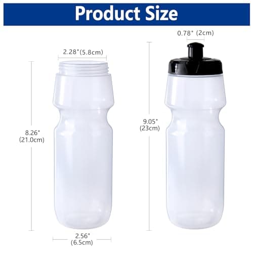 ZMCYN 4 Pack 750ML Clear Sports Water Bottle Exam Drink bottle — view 2