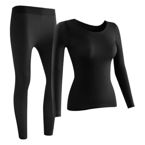 Thermals for Women Soft Elastic Seamless Daily Supplies Black — view 6