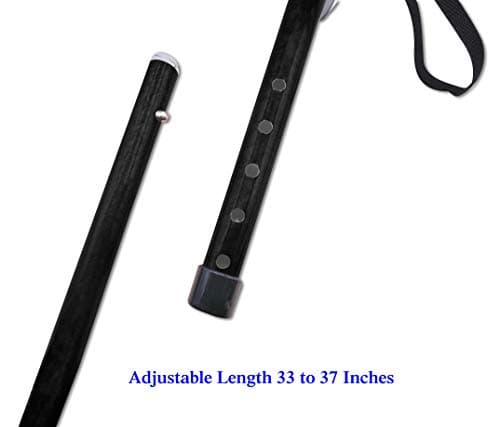 Life Healthcare Gel Handle Walking Stick, Adjustable Aluminium Cane — view 6