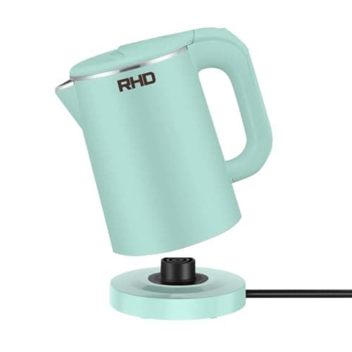0.8l Small Electric Kettle For Boiling Water, Stainless Steel Travel Kettle, 1000w Fast Boil Teapot, Boil-Dry Protection, Auto Shut-Off, Perfect For Travel Boiling, Coffee, Tea (Green)