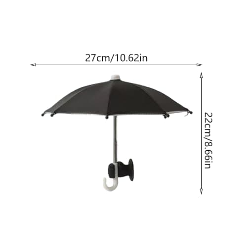 Mobile Phone Sun Umbrella Suction Cup Base Foldable Anti Glare Rainproof For Smartphone Tablet Car Bike Beach Camping Outdoor Travel — view 2