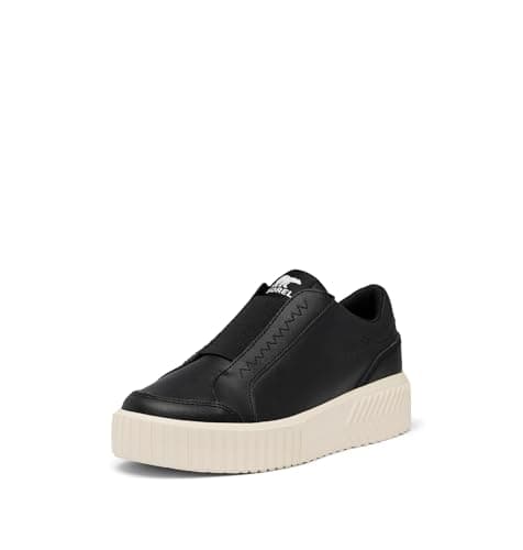 Sorel Women's ONA AVE Slip-ON Sneaker Winter, Black, Chalk, 7 UK