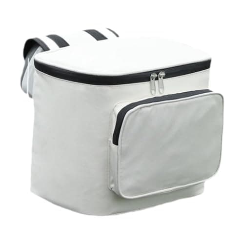 Aymzbd Motorcycle Tail Bag, Waterproof, Backrest Bag for Electric Motorcycles, Luggage Storage for, White