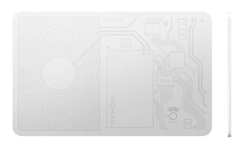 Nomad Tracking Card White, Slim Card Tracker with IPX7 Waterproof and Dust Proof - Card Tracker for Wallet & Luggage, 5 Months GPS Tracker Long Battery Life, Rechargeable, Compatible with iOS Only — view 2