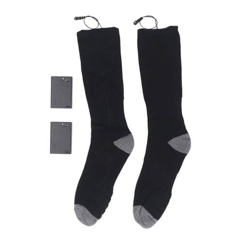 Battery Operated Heated Socks for Winter Travel, Skiing, Hiking, One Size