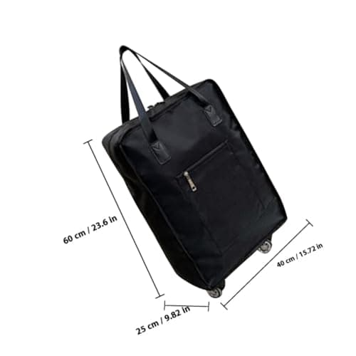 TEMPNAP Large Capacity Travel Bag with Wheels and Foldable Design, Oxford Cloth Sturdy Suitcase Storage Bag for Graduation Festival, Portable Travel Duffel with Wear-Resistant Material — view 2