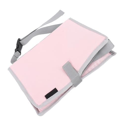 XUXHOU Foldable Travel Tray Cover, Multifunctional Airplane Table Organizer for Kids and Adults with Toy Storage Bag for Planes Trains (Pink) — view 3