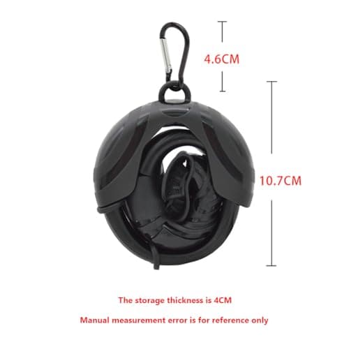 Silicone Roll-up Nautilus Snorkel, Flexible Foldable Freediving Snorkel with Compact Storage Case, Roll-up Snorkel for Freediving, Snorkeling, Spearfishing, ScubaDiving White — view 5