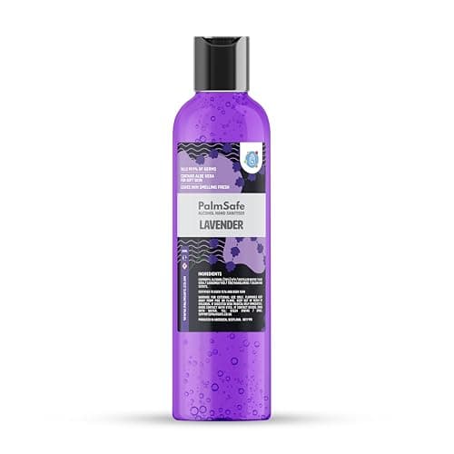 Palm Safe Lavender Alcohol Hand Sanitiser 250 ml Disc Top Bottle