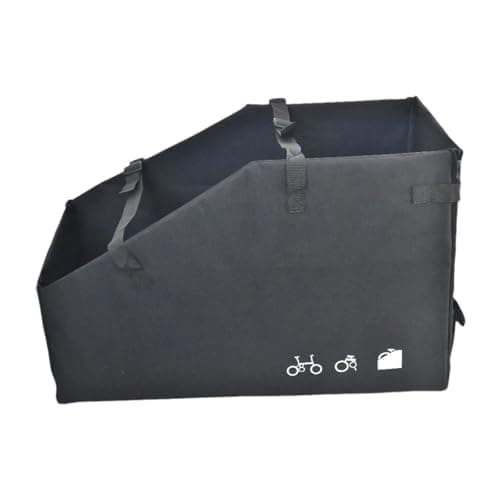 mophrati Easy To Folding Bike Travel Case Bike With Confidence Wherever Go Store Bicycle Safely Folding Storage Bag With Portable Handle Birthday Car Trunk Storage Box Oxford — view 2