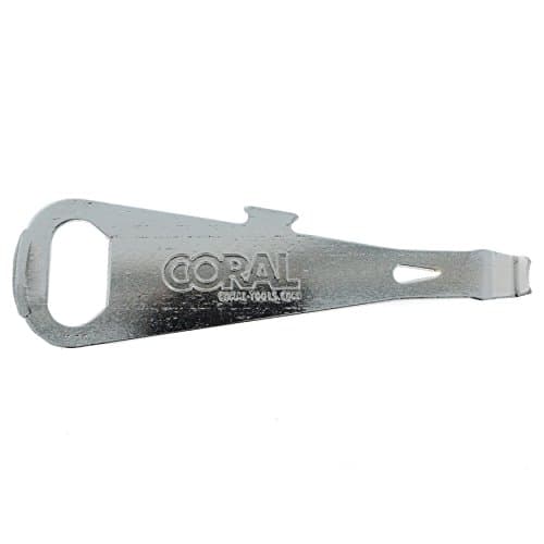Coral 73510 Essentials Paint Tin Can and Bottle Opener with Pry Bar Nail Pull and Screwdriver Head Multi-Tool, Silver — view 3