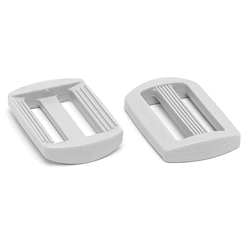 SolaDirect 3 Bar Tri Glide Sliders Buckles Fasteners for 25 mm / 1 in Webbing Strap, Backpack, Bag, Accessories, White Delrin Plastic (Pack of 5) — view 5