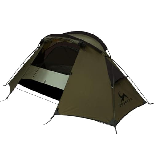TOMOUNT Tent Backpacking Tent 1-2 Man Tent Waterproof Ultralight Nylon 1.5kg-2kg for Hiking Camping, Outdoor