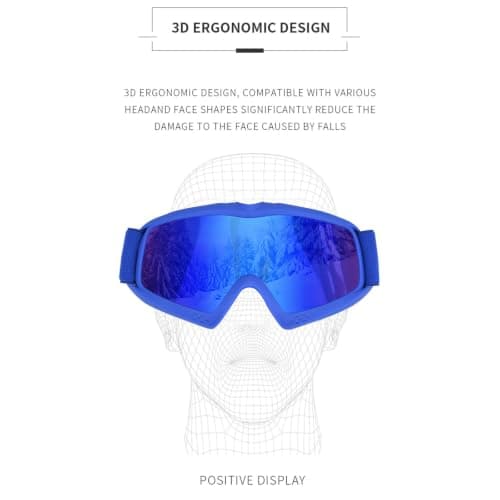 Jazuaiao Goggles UV Protections Anti-Fog for Toddler Boys, Blue — view 5