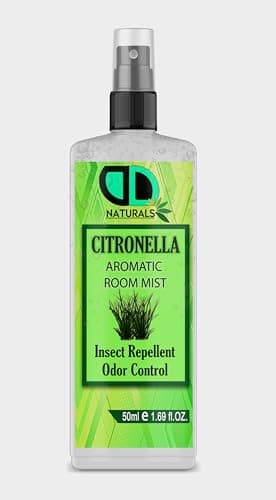 DD Teck Citronella Room & Linen Mist – Long-Lasting Natural Freshener & Plant-Based Insect Repellent – Safe for Home, Camping, Pets & Family | 50ml Spray
