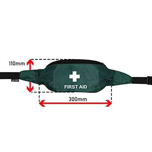 RE-GEN Empty Refillable First Aid Home Office School Work Sports Travel Outdoor Bum Bag Waist Pack Pouch Green — view 4