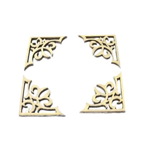 50pcs Wooden Corner Embellishment for Scrapbook Albums — view 6