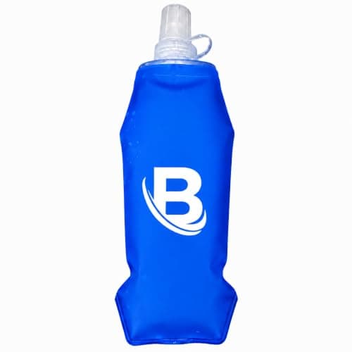 Blend & Bloom Soft Flask Running Water Bottle 500ml,Foldable Flexible Lightweight Leakfroof Collapsible Water Bottle, Soft Flask for Hydration Running Vest for Hiking Cycling