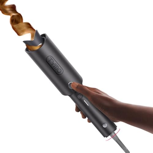 TYMO Hair Curler Automatic Rotating - CURLPRO, Curling Wand, Gray 1.25 inch