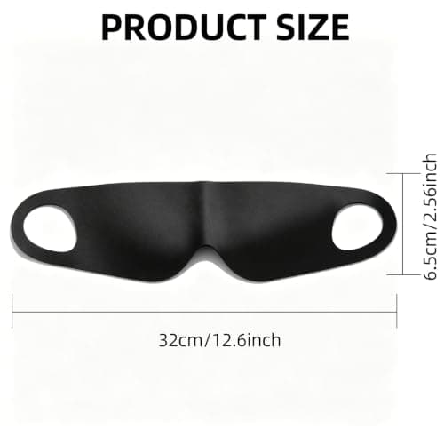 Ear Hanging Sleep Mask, Black Nylon for Side Sleeping — view 2