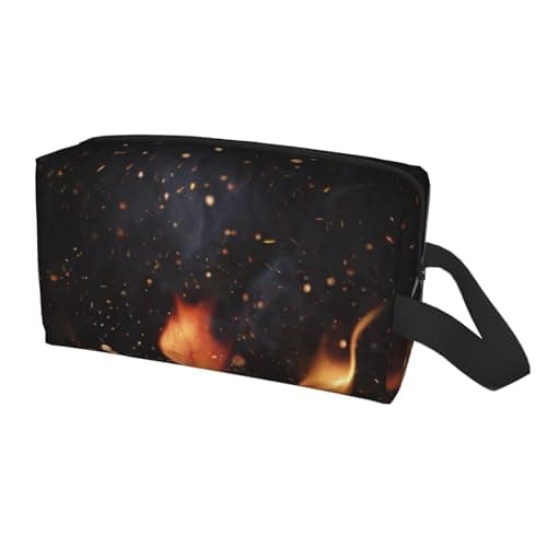 Meymuise Toiletry Bag, Flaming Charcoal Grill Pattern — view 2