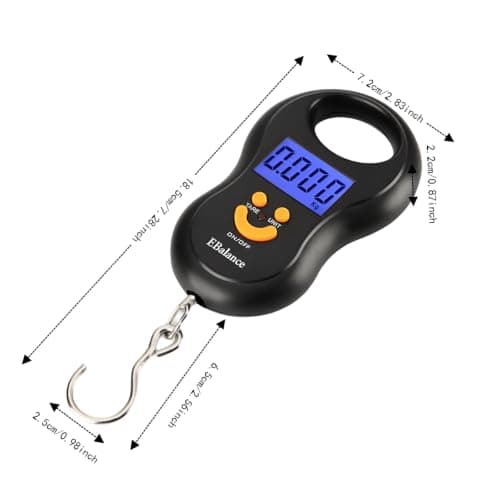 Digital Hanging Scale 50kg LCD Luggage Hook Portable Electronic for Travel — view 4