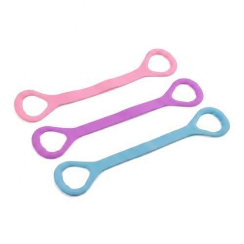 Merzio 3pcs Resistance Bands with Handles, Durable Elastic Exercise Bands for Women and Men, Stretch Bands for Arm Shoulder Back Chest Training, Home Gym Equipment for Pilates Yoga Physical Therapy — view 3