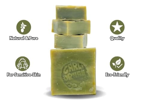 Pure Olive Oil Soap 6 Pcs 100% Natural Turkish Bar, Handmade, Cruelty-Free, Vegan, Moisturizing, Gentle on Skin and Hair, Suitable for Sensitive Skin, Eco-Friendly — view 5