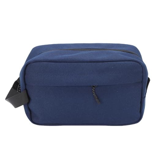 Xiuganpo Men Travel Toiletry Bag Water Nylon Hanging Toiletry Organizer with Mesh Pockets for Business Trip, Shaving Kit Portable Dopp Kit for Essentials Accessories (Dark Blue) — view 6