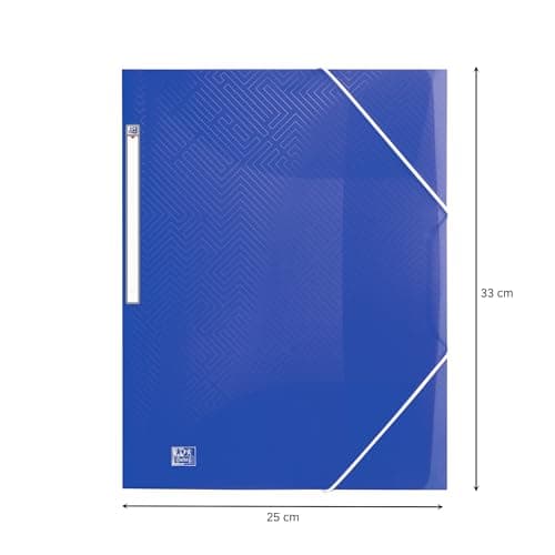 Oxford A4+ Plastic Wallets, Assorted Colours, 3 Flap Folders for Documents, Pack of 10 — view 5