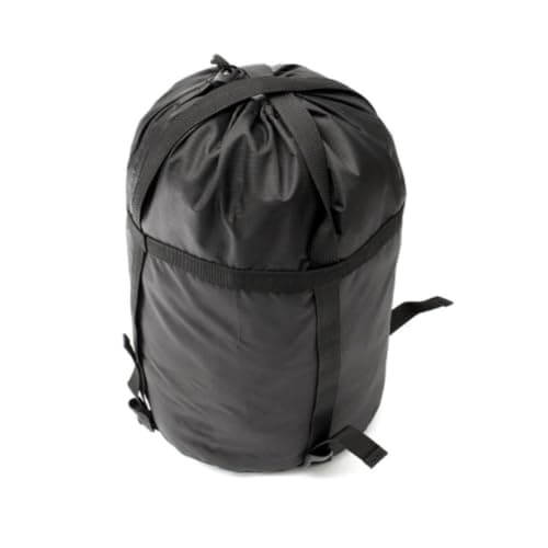 2pcs Compression Bag for Hiking and Trekking with Four Straps Black