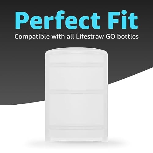 Jmoe USA Replacement Silicone Mouthpieces Replacements for LifeStraw Go Water Filter Bottle | 5-Pack | BPA Free, Food-Grade, & Soft Silicone | Silicone Caps for LifeStraw Go Lid — view 2