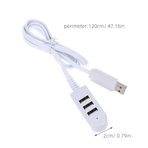 Multi Port USB Hub Extension 3a White Plastic Charger — view 2