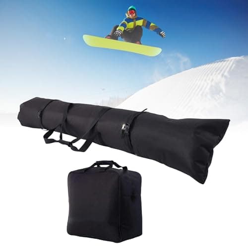 Qianly Snowboard and Boot Bag Ski Bag Combo Lightweight Professional Storage Pouch Ski Equipment Organizer for Skiing Snowboarding — view 2