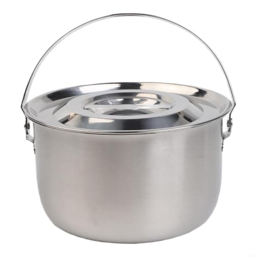 Camping Soup Pot 4L for Picnic Hiking Group Meals(1.4L) — view 3