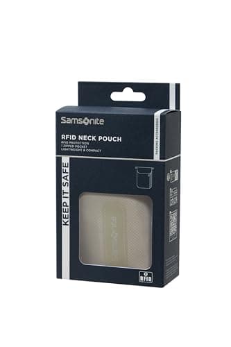 Samsonite TA Revolution RFID Neck Pouch, Safe and Compact, Portable Under Clothes, Travel Neck Pouch for Passport, Credit Cards and Cash, Grey (Eclipse Grey) — view 3