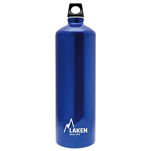 Laken Futura Water Bottle with Narrow Mouth, Single Wall Lightweight Aluminum BPA, Leak-Proof Screw Cap, 1.5 Litre, Blue