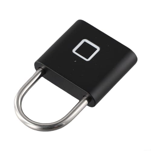 Biometric Padlock Stainless Steel Shackle 4mm Thick — view 5