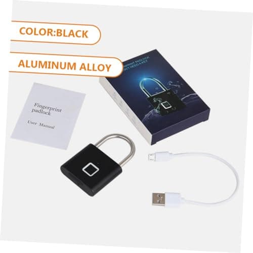 Portable Fingerprint Pad Lock for Iron Gate and Working Places — view 2